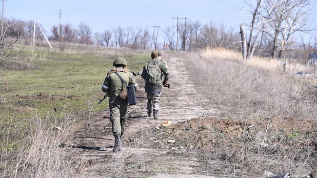 Военнослужащие Народной милиции ЛНР