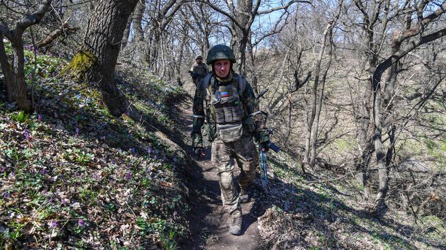 Военнослужащие Народной милиции ЛНР