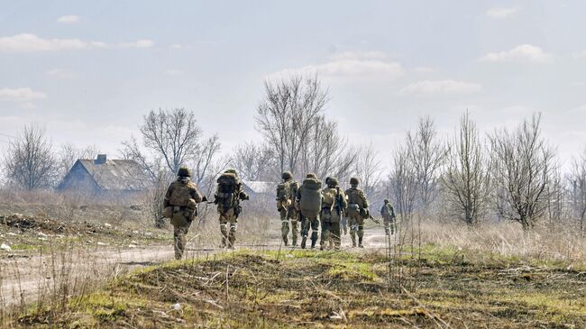 Военнослужащие Народной милиции ЛНР