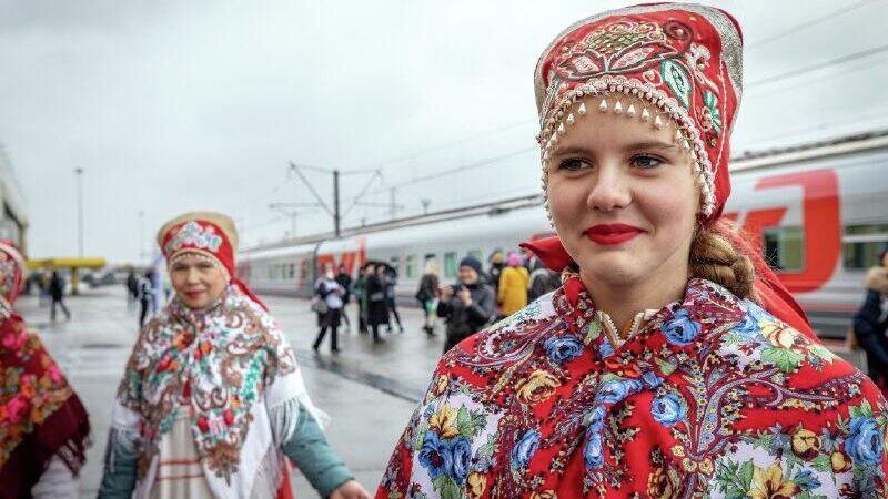 Встреча поезда  - РИА Новости, 1920, 11.11.2022