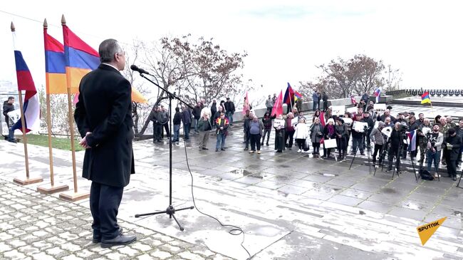 Акция поддержки России в борьбе против нацизма, прошедшая в Ереване, Армения