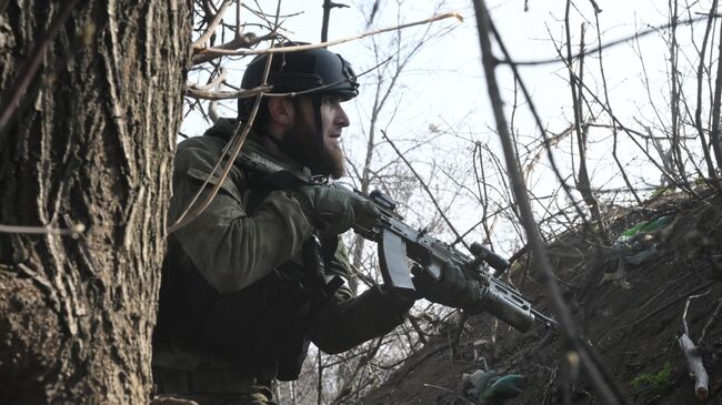 Боец полка полиции специального назначения имени Кадырова