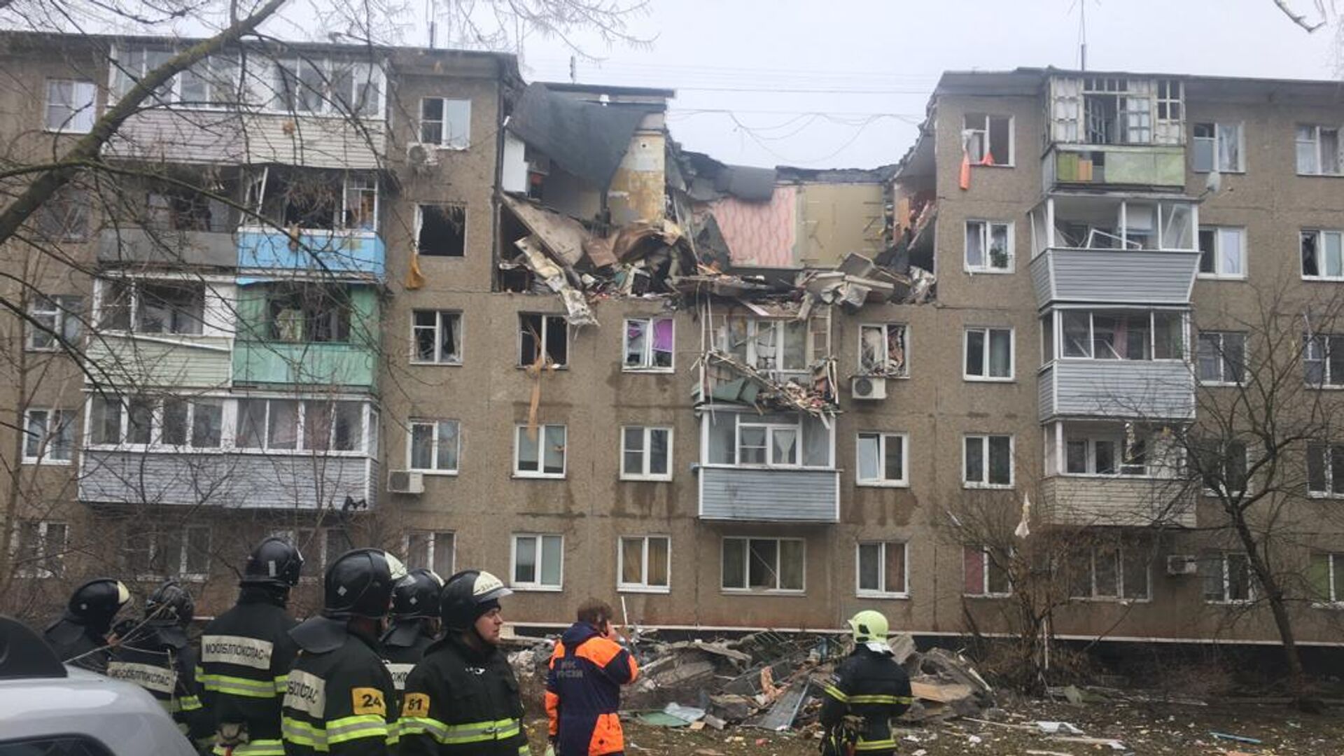 Дом в Ступино, в котором произошел взрыв бытового газа - РИА Новости, 1920, 11.04.2022