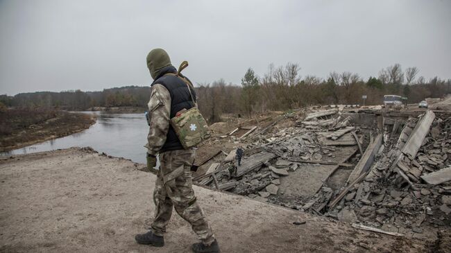 Военнослужащий ВСУ в Киевской области