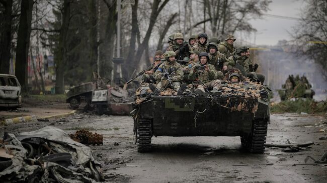 Военнослужащие ВСУ в Киевской области