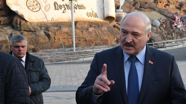 Президент Белоруссии Александр Лукашенко отвечает на вопросы журналистов