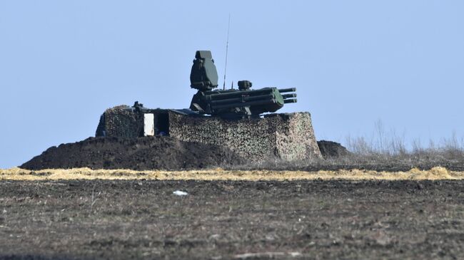 Зенитный ракетно-пушечный комплекс (ЗРПК) Панцирь-С1 в зоне проведения специальной военной операции