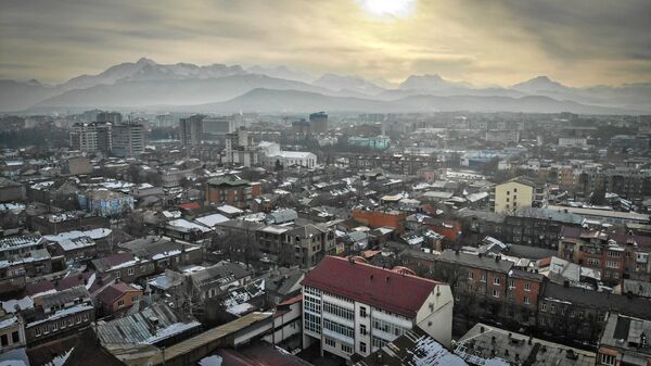 Вид на город Владикавказ