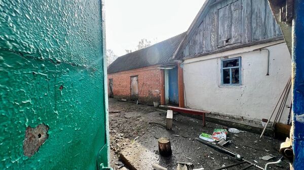 Последствия обстрела села Головчино в Белгородской области