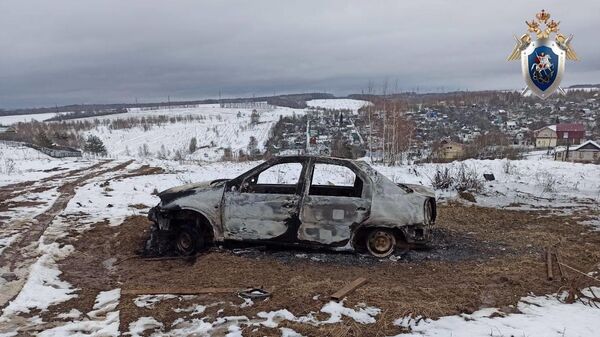 Сгоревший автомобиль в Нижнем Новгороде