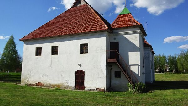 Дом Меншикова (1702 г.) Южная торцевая стена - одна из немногих в здании, сохранившихся с петровских времён
