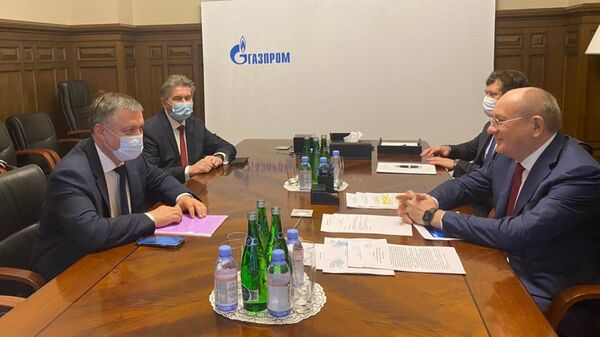 Губернатор Иркутской области Игорь Кобзев и руководство ПАО Газпром на совещании по вопросам газификации