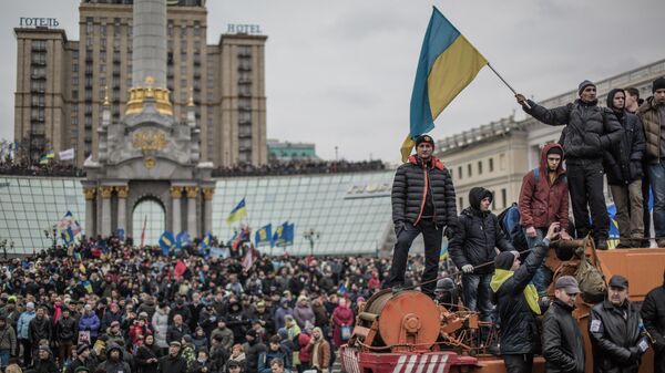 Протесты сторонников евроинтеграции Украины в 2014 году. Архивное фото