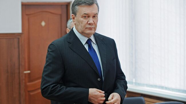 Допрос В. Януковича в режиме видеоконференции в качестве свидетеля по делу о беспорядках в Киеве в феврале 2014 года