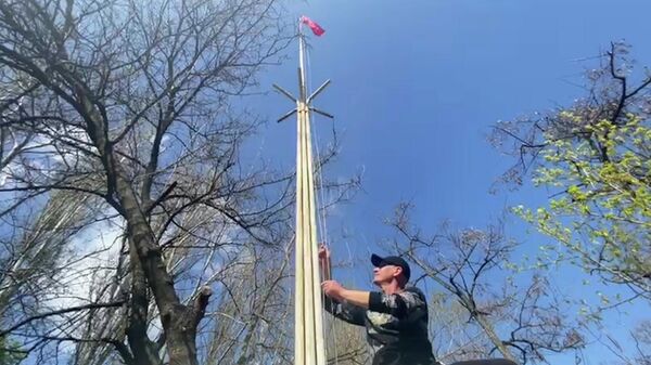 Знамена Победы в Новой Каховке Херсонской области