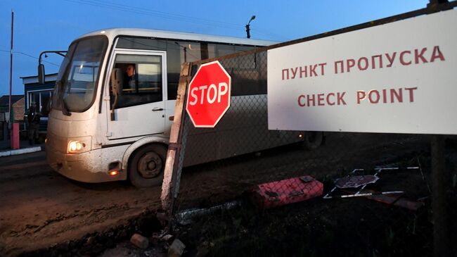 Пункт пропуска Вериговка-Чугуновка в Белгородской области 