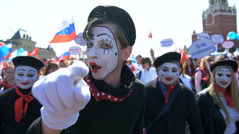 Первомайская демонстрация на Красной площади