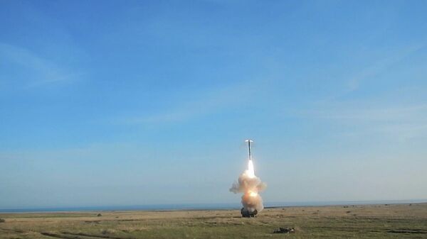Запуск ракеты Оникс по ангару с иностранным вооружением под Одессой
