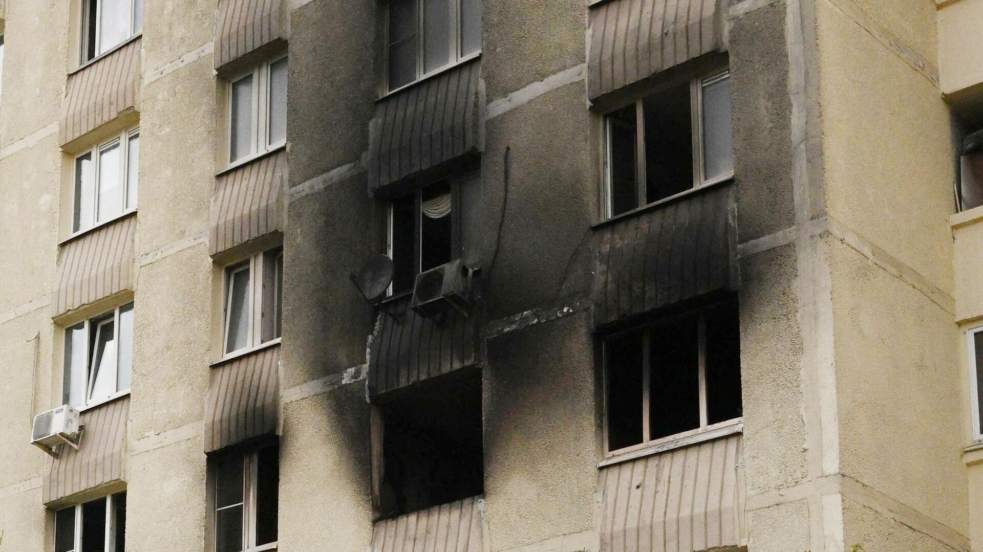 Квартира в доме, где произошел пожар  - РИА Новости, 1920, 01.06.2022