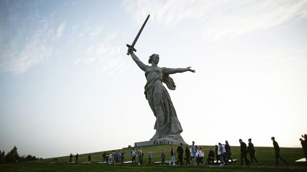 Монумент Родина-мать зовет! на Мамаевом кургане в Волгограде