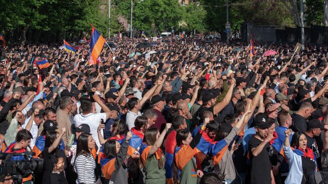 Митинг оппозиции в Ереване