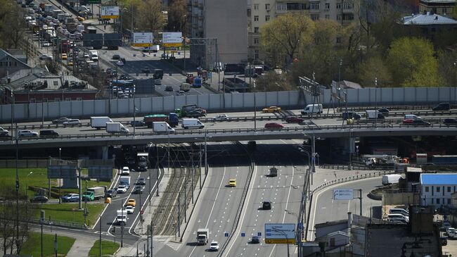 Автомобильное движение в Москве