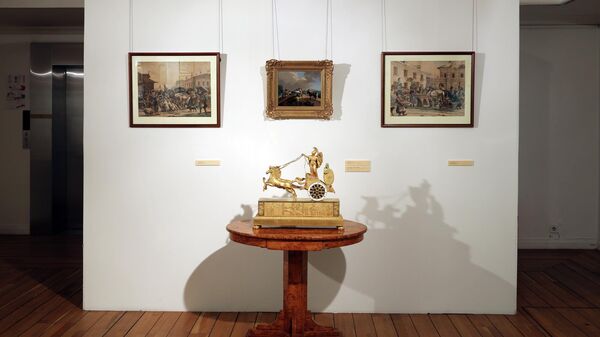 Экспозиция выставки Анималистика в изобразительном искусстве XIX века
