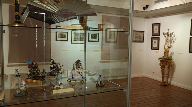 Экспозиция выставки Анималистика в изобразительном искусстве XIX века