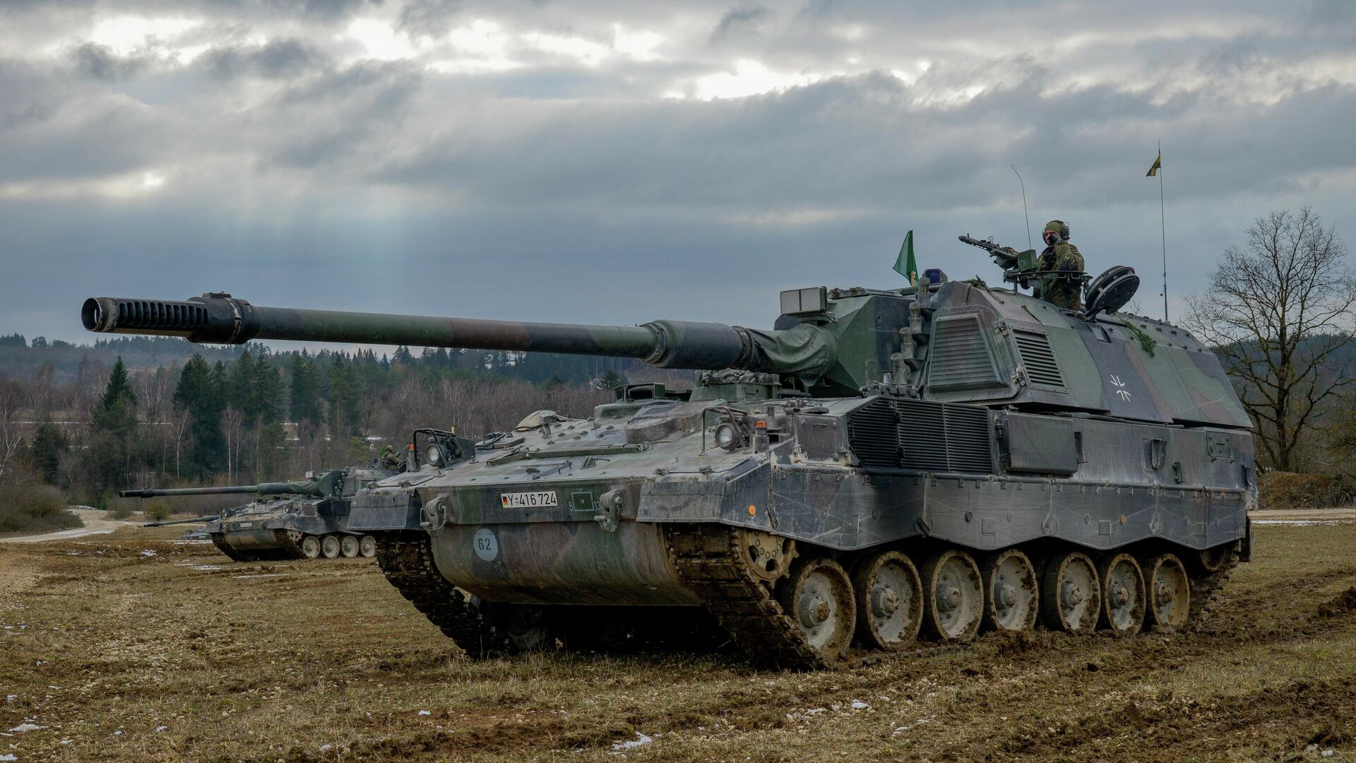 Германская самоходная артиллерийская установка PzH 2000 - РИА Новости, 1920, 29.07.2022