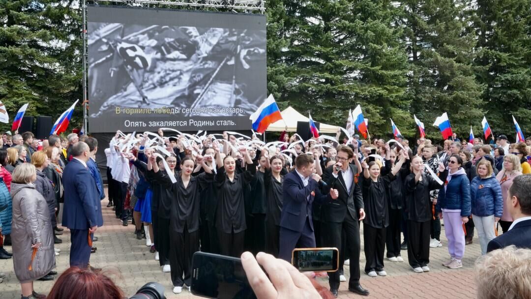 Церемония присвоения звания Населённый пункт воинской доблести в поселке Зендиково подмосковного городского округа Кашира - РИА Новости, 1920, 06.05.2022