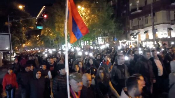 Оппозиционное шествие в Ереване