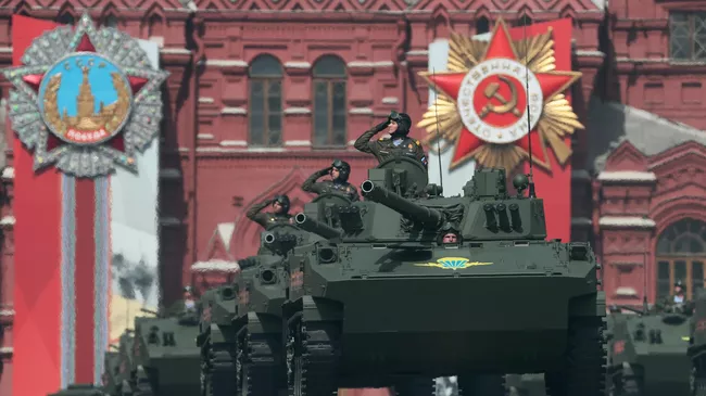 Генеральная репетиция военного парада, посвящённого 77-й годовщине Победы в Великой Отечественной войне