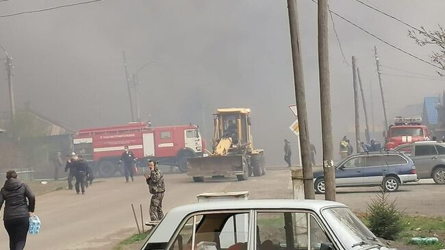 Пожар в Уярском районе Красноярского края