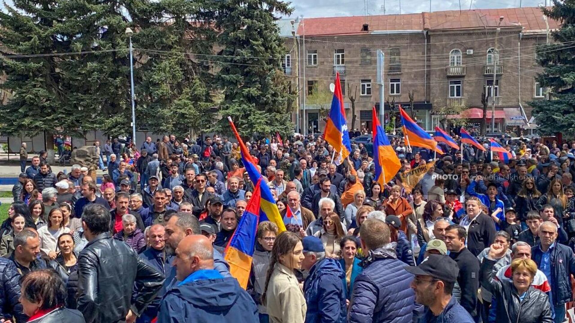 Оппозиционный митинг в Гюмри, Армения - РИА Новости, 1920, 08.05.2022