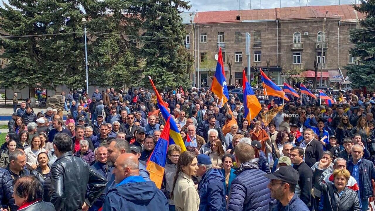 Оппозиционный митинг в Гюмри, Армения - РИА Новости, 1920, 08.05.2022