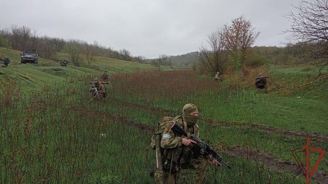 Мероприятия разведывательной группы Росгвардии в ЛНР