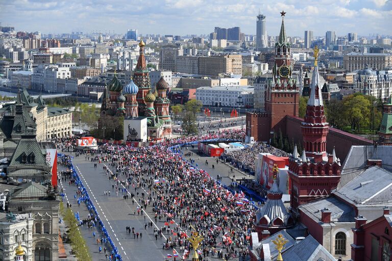 Шествие  Бессмертный полк в Москве