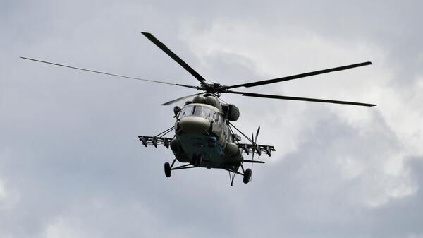 Вертолет Ми-8 АМТШ, задействованный в специальной военной операции на Харьковском направлении