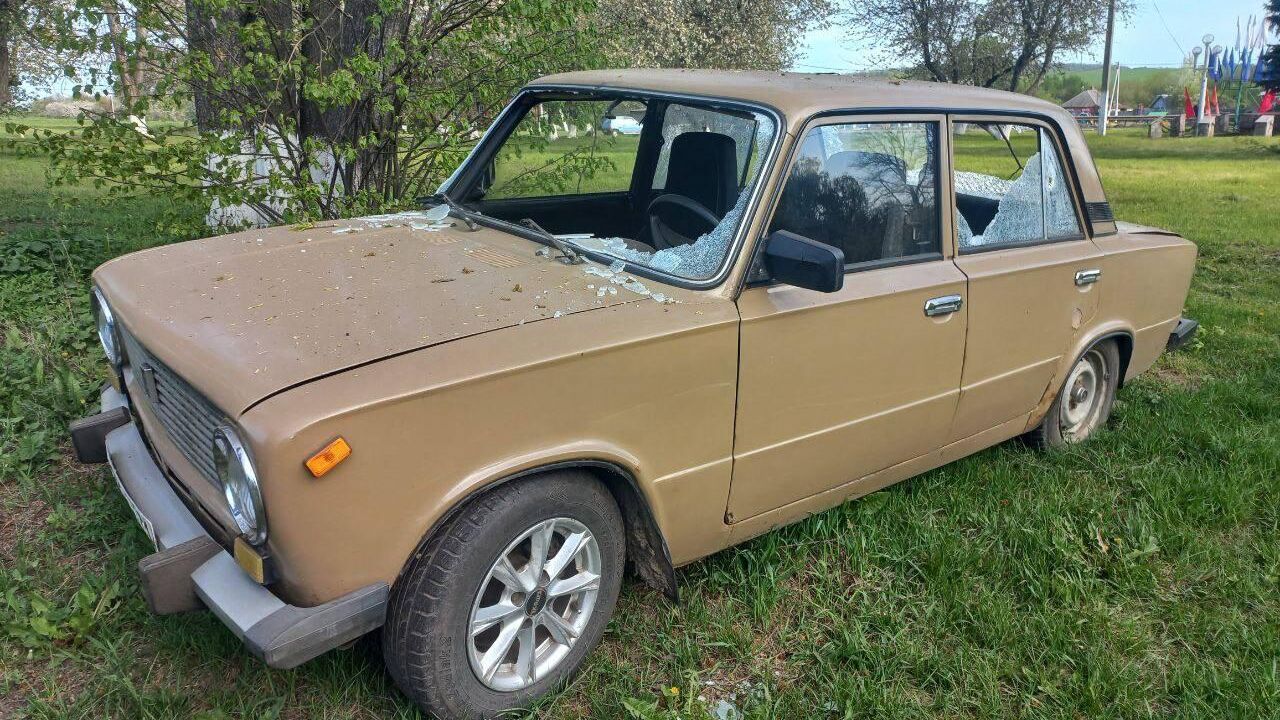 Автомобиль в селе Солохи Белгородской области, поврежденный в результате обстрела со стороны Украины - РИА Новости, 1920, 18.05.2022