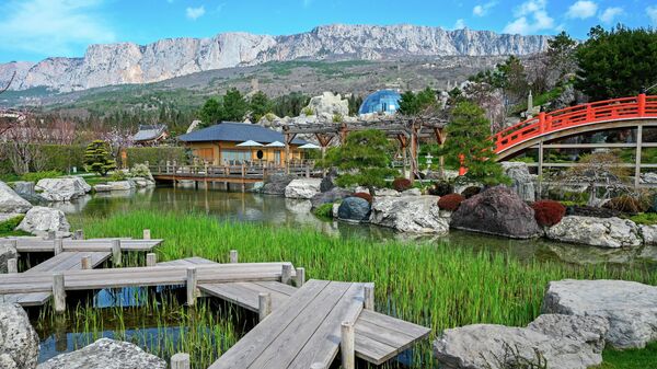 Японский сад Шесть чувств на территории санаторно-курортного комплекса Mriya Resort & SPA в Крыму
