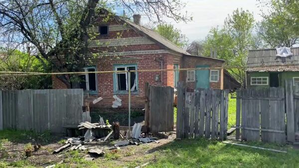 Последствия обстрела села Солохи Белогородской области ВСУ