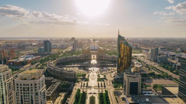 Вид на столицу Казахстана Астану