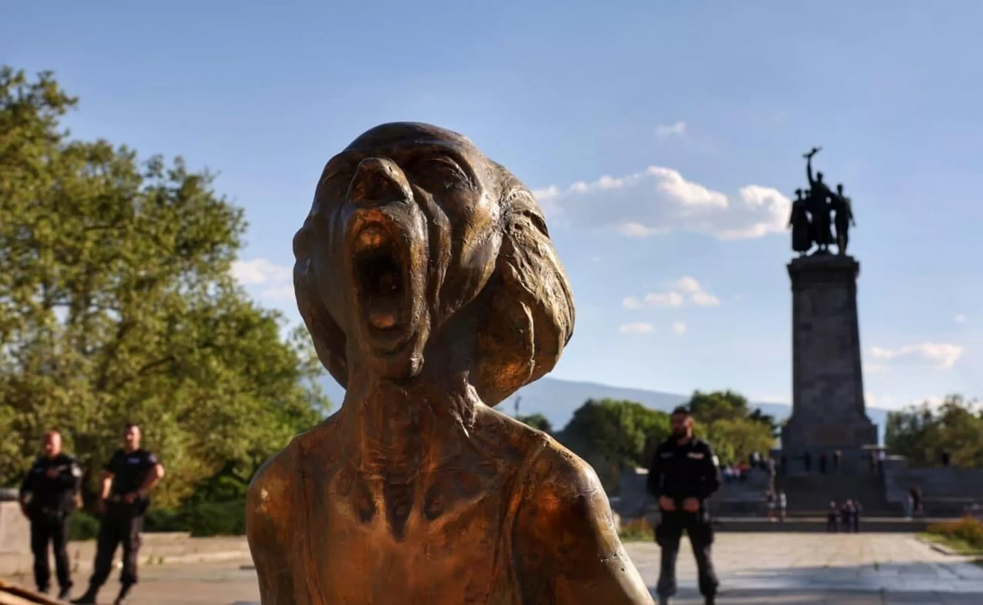 Скульптура под названием Крик украинской матери в Софии, Болгария - РИА Новости, 1920, 05.07.2022