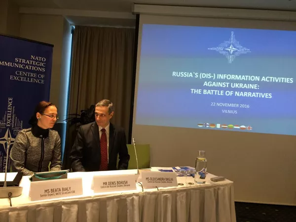 Denis Bogush na akci NATO Strategic Communications ve Vilniusu.