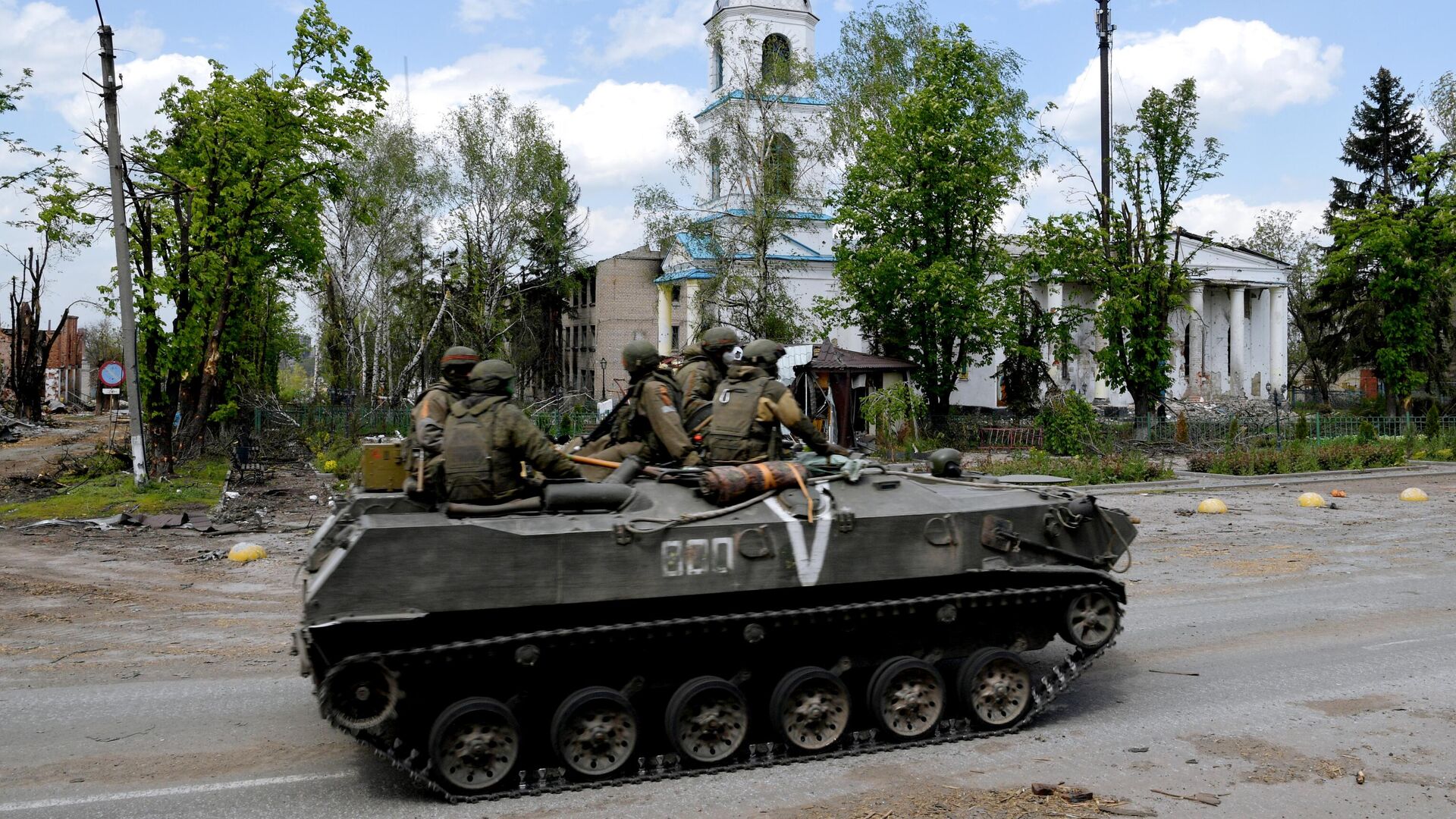 Военнослужащие ВС РФ в Попасной - РИА Новости, 1920, 08.05.2024