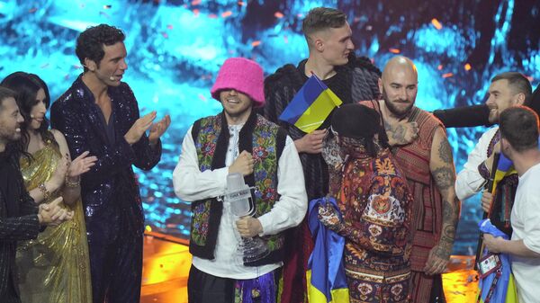 Украинская группа Kalush Orchestra на конкурсе песни Евровидение