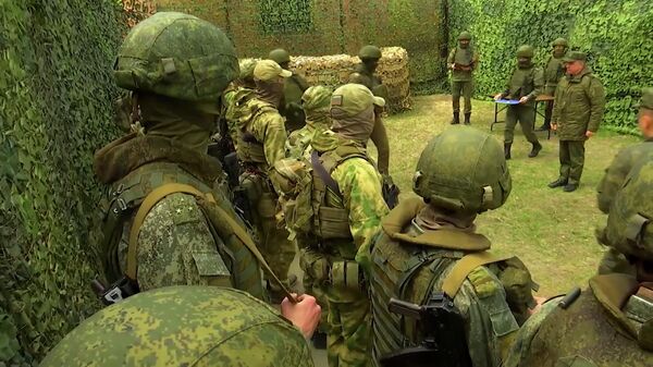 Вручение наград военным, отличившимся в ходе спецоперации на Украине