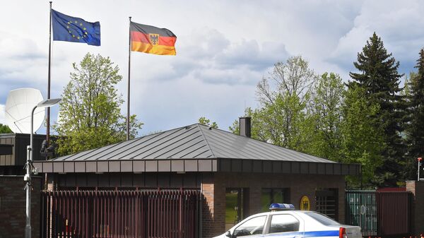 Территория посольства Германии в Москве