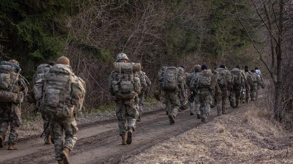 Американские военные в Польше недалеко от границы с Украиной