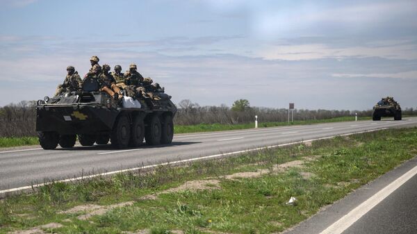 Украинские военные на окраине Кривого Рога